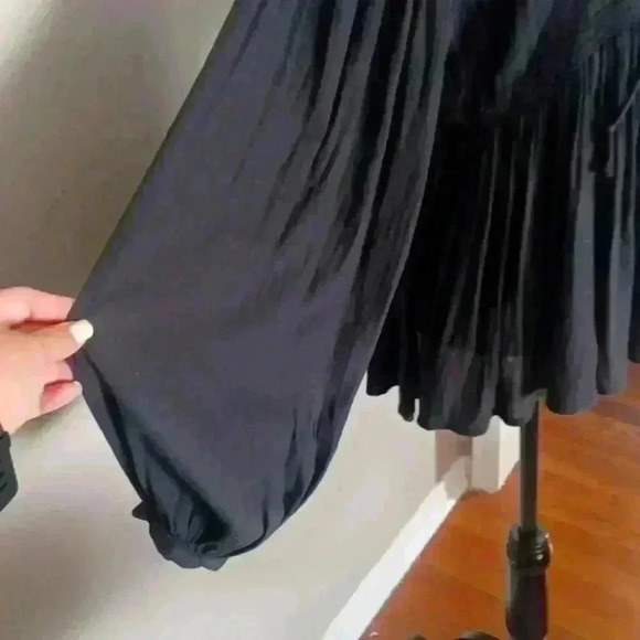 Free People Pebbled Don't Let Go Peasant Top S - Picture 9 of 14